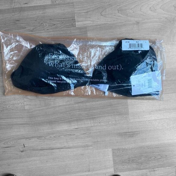 Andie Swim Calcos Top Size Large Black NWT - Picture 2 of 6